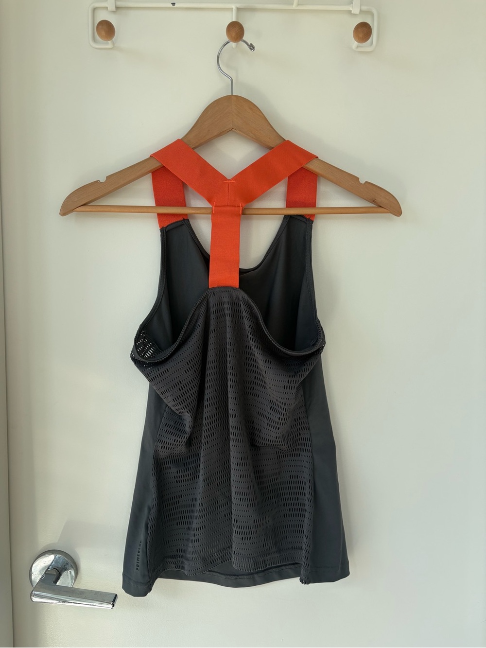 Adidas Black Tank & Bright Orange Tennis Skirt Set Size XS - Picture 3 of 15